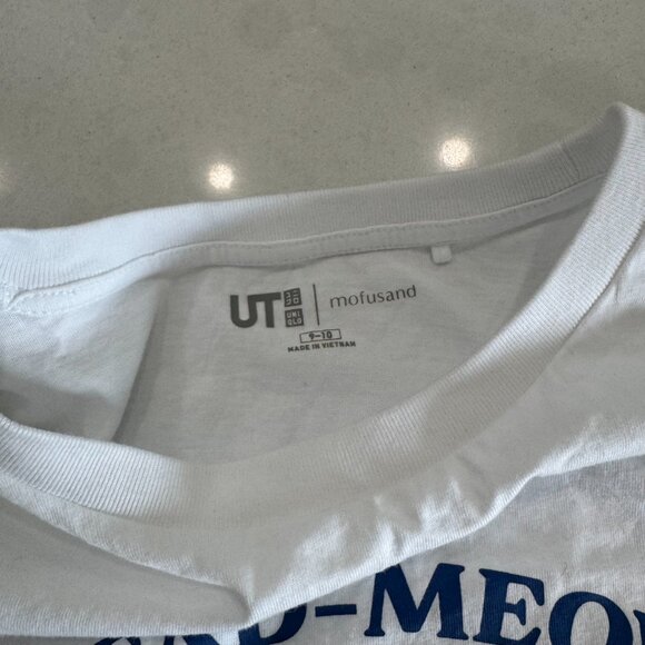 mofusand x Uniqlo Bread Meow Youth Graphic T-Shirt | Cropped - Picture 3 of 4